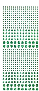 Green Jewel Dazzles™ Stickers
